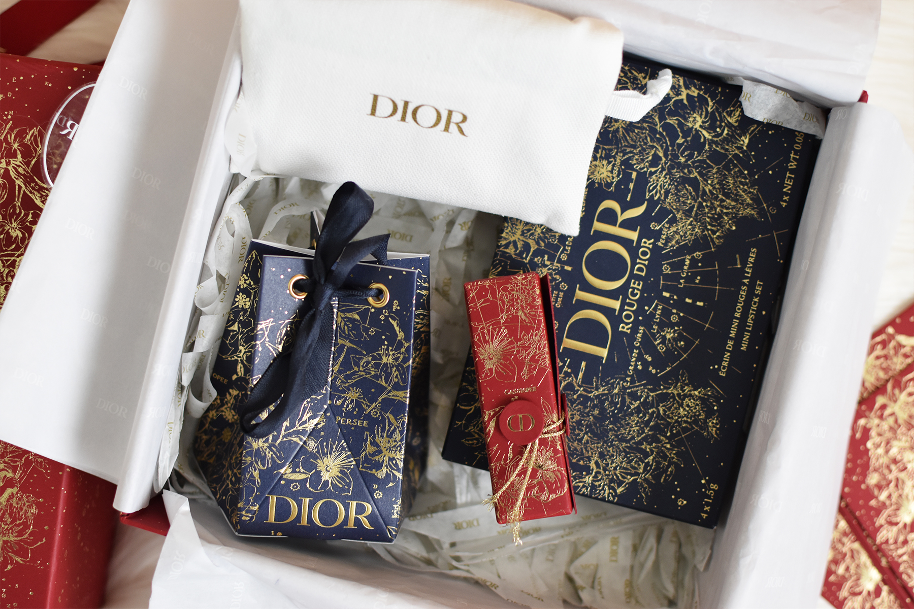 Dior  Accessories  Dior 223 Lunar New Year Gift Box 85 X 85x 35 W  Wrapping Bow Envelope  Poshmark