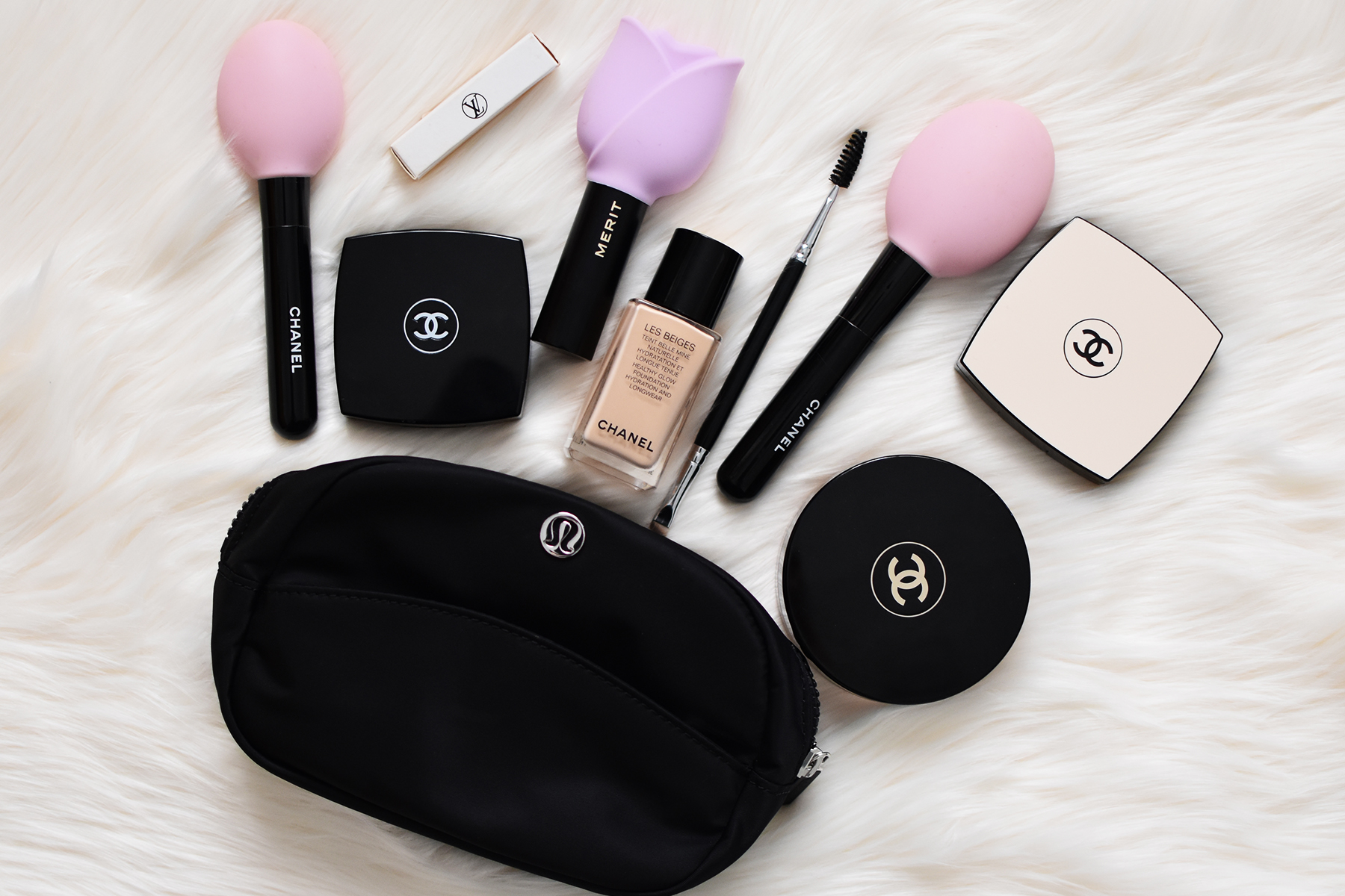 chanel brush pouch