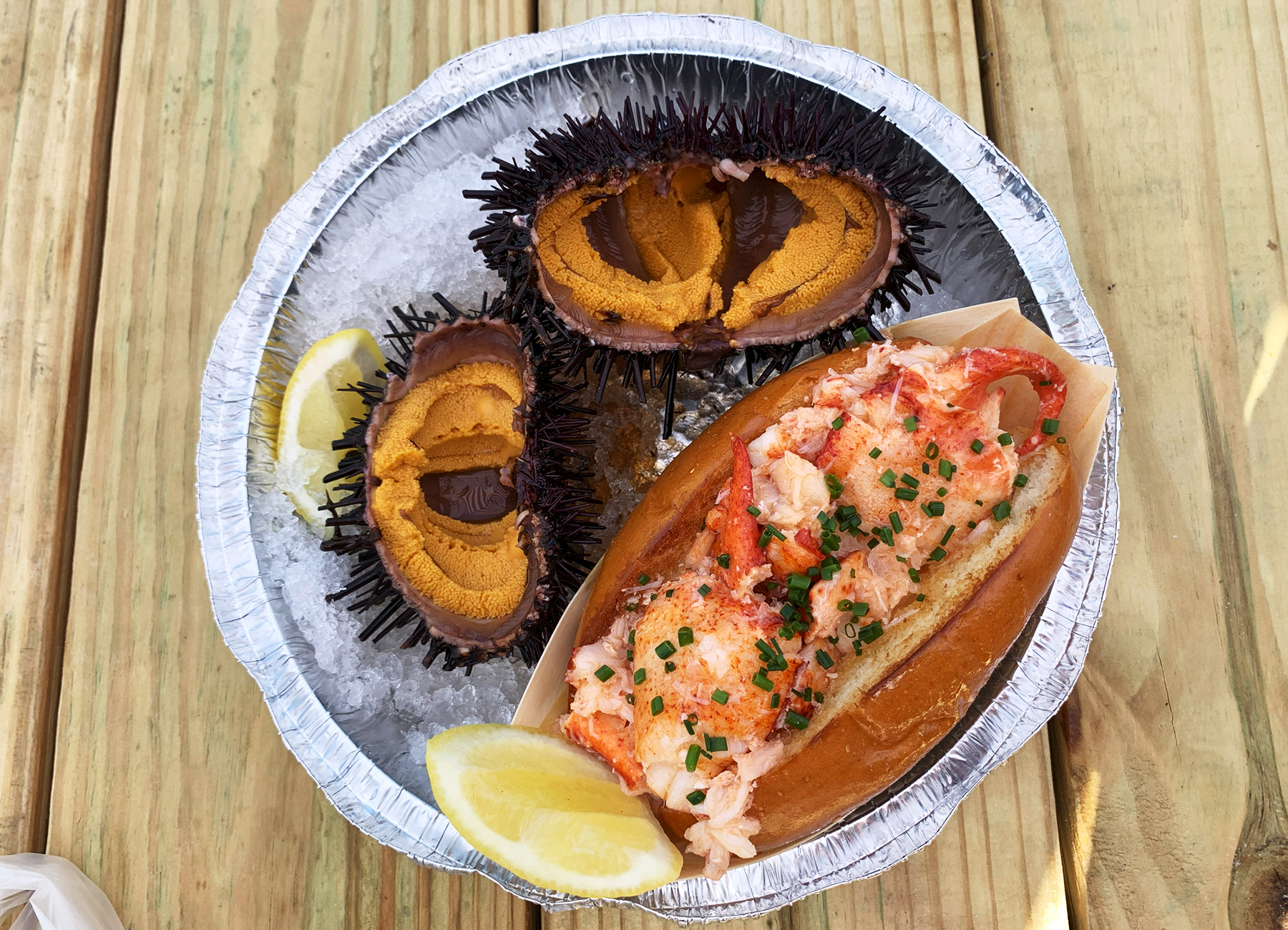 Broad Street Oyster Company - Lobster Roll and Sea Urchin