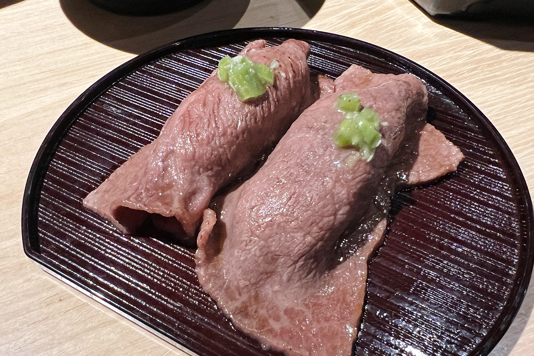 Mikiya Wagyu Shabu House - wagyu nigiri