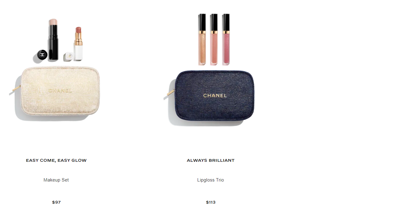 chanel lip set with bag