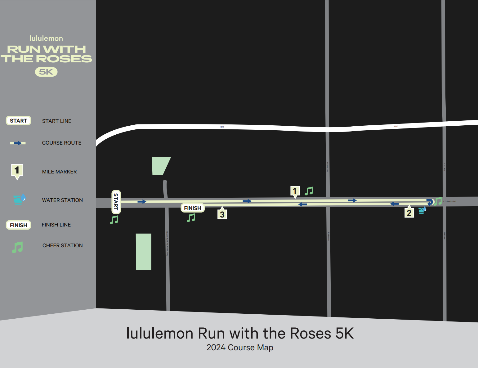 Lululemon Run With the Roses Route