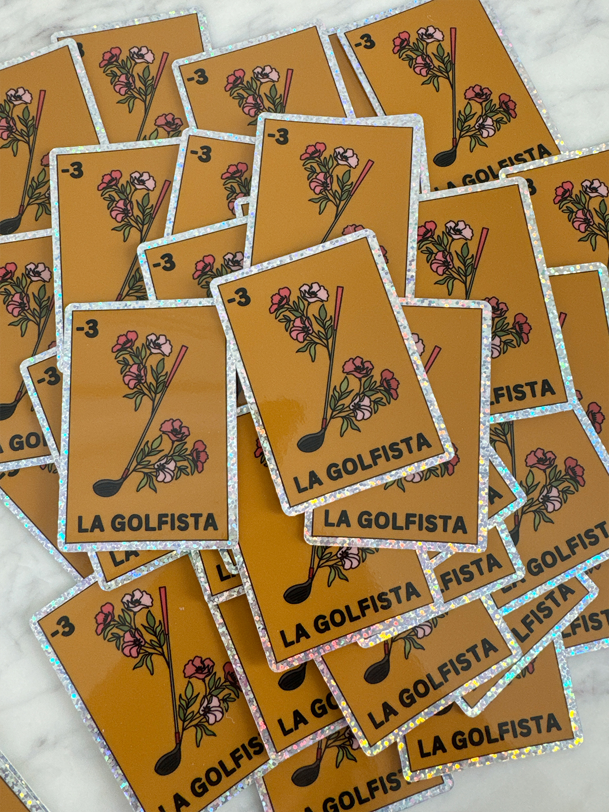 Golf Loteria Sticker