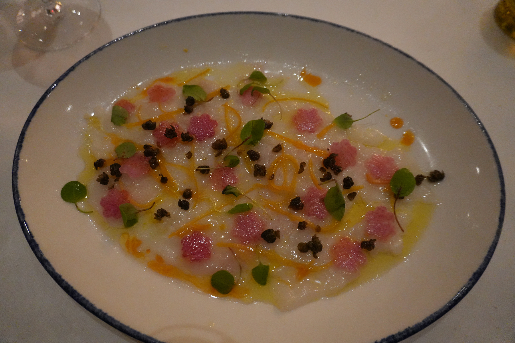 la luce orlando halibut crudo