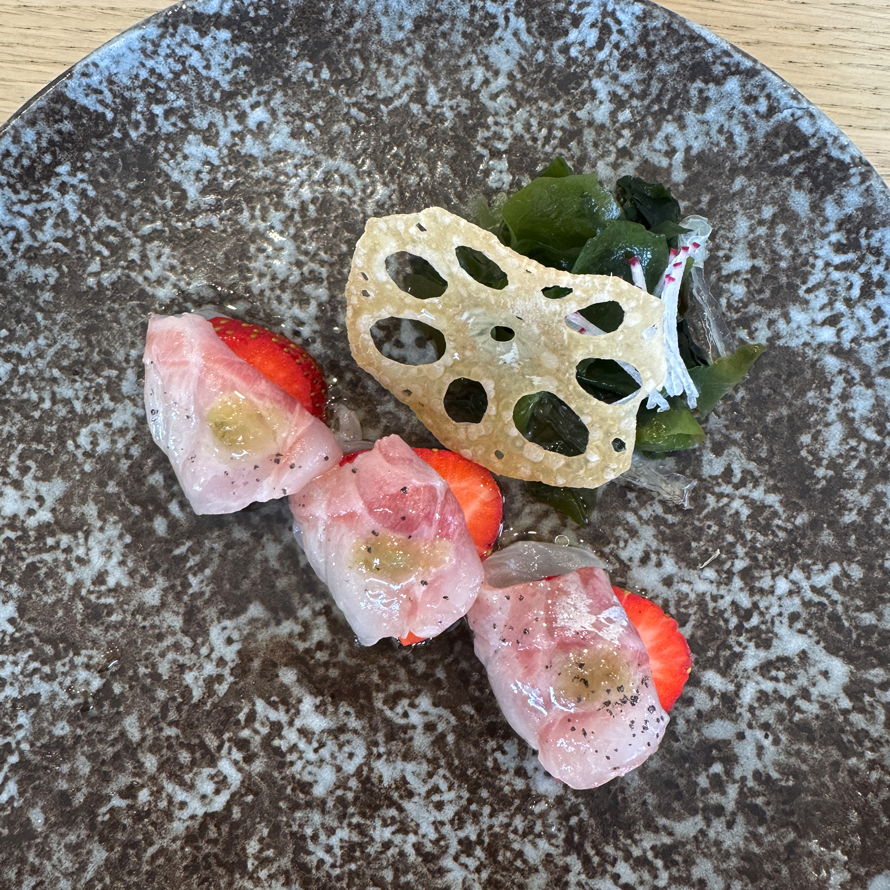 Hamachi with Strawberry