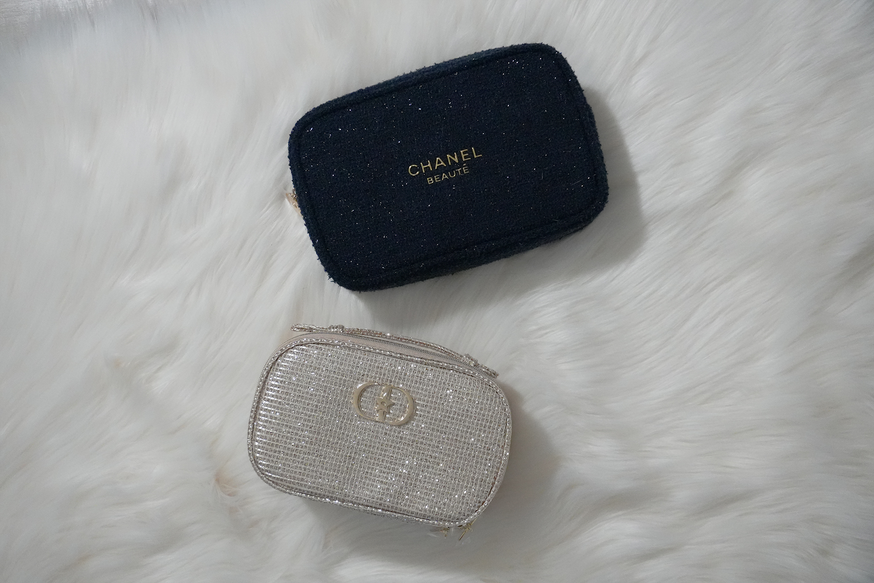 Dior & Chanel Beauty Holiday Gift Set Side by Side