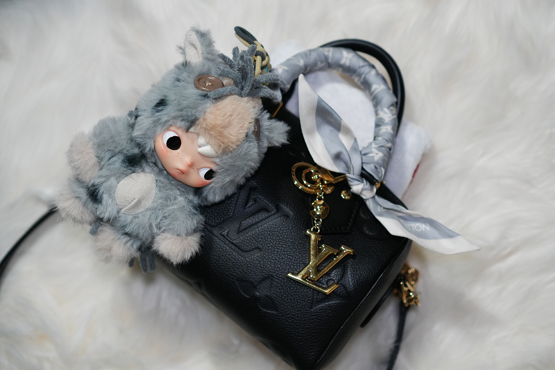 Pop Mart Hirono Louis vuitton Bag Charms