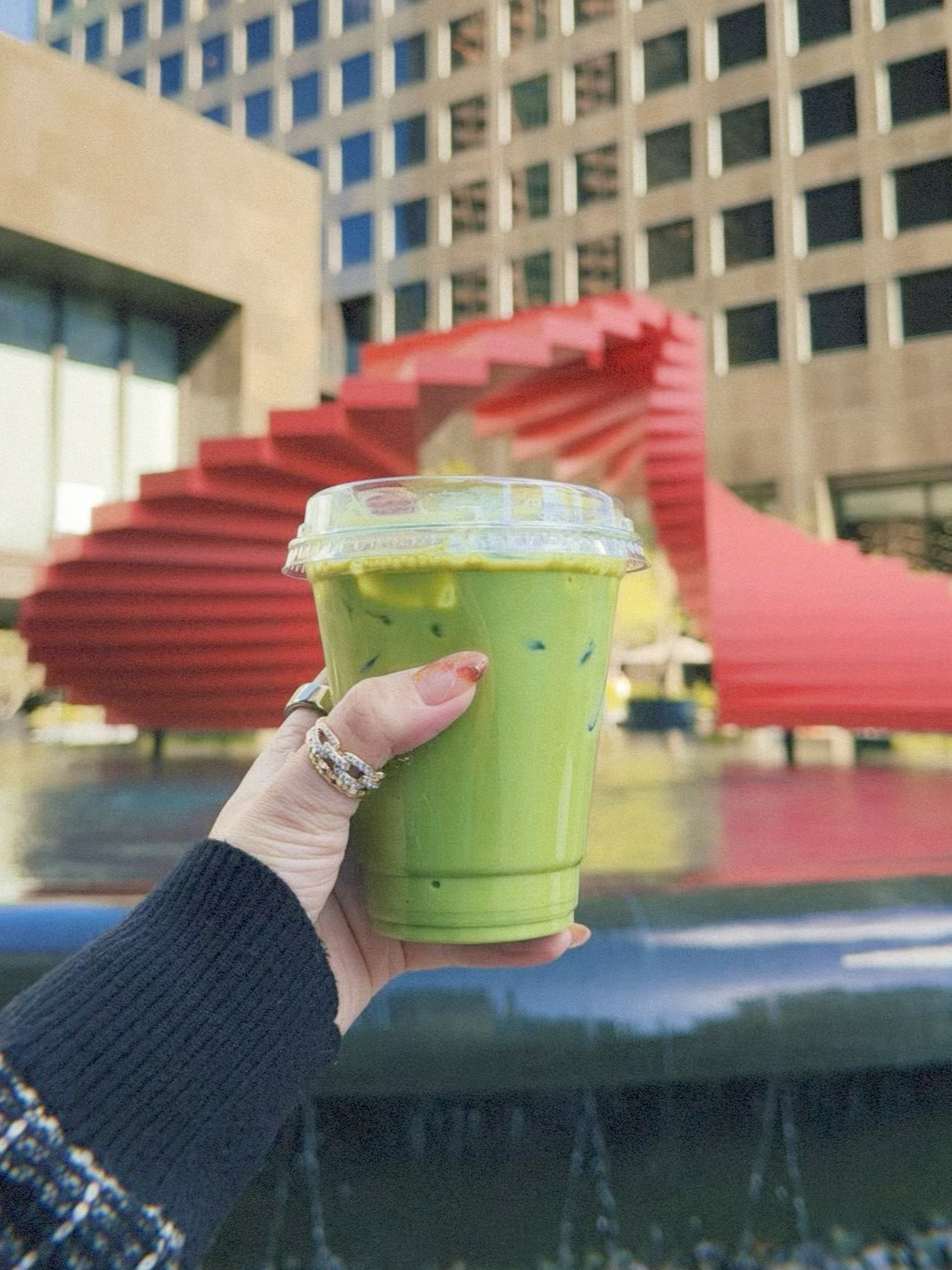 DTLA Iced Matcha Latte - Nice Coffee
