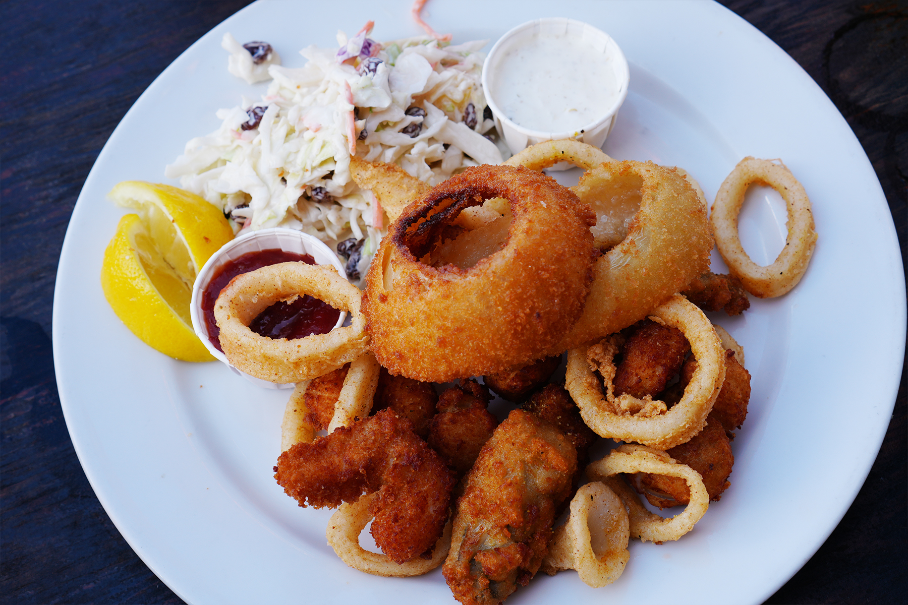 Fried Seafood Basket Santa Barbara