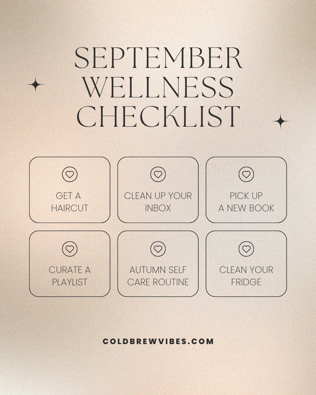 September Wellness Checklist